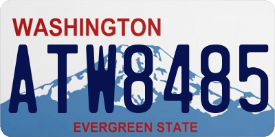 WA license plate ATW8485