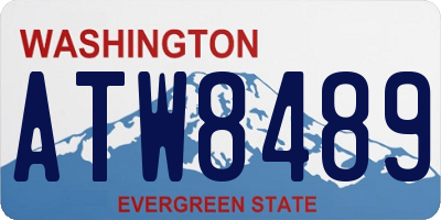 WA license plate ATW8489