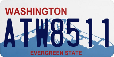 WA license plate ATW8511