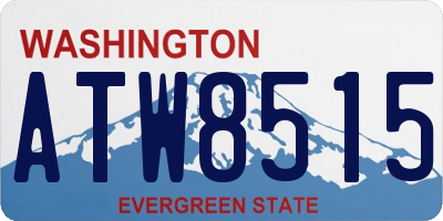 WA license plate ATW8515