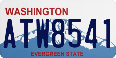 WA license plate ATW8541