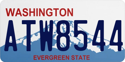 WA license plate ATW8544
