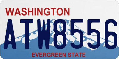 WA license plate ATW8556