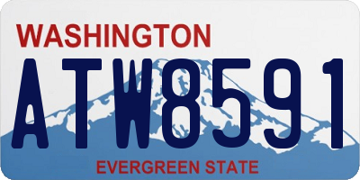 WA license plate ATW8591