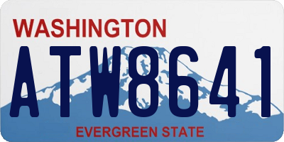 WA license plate ATW8641