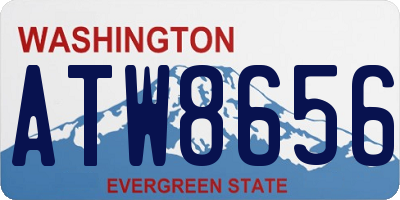 WA license plate ATW8656