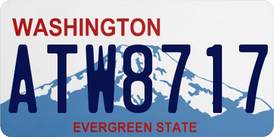 WA license plate ATW8717