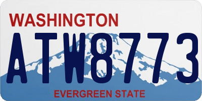 WA license plate ATW8773