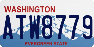 WA license plate ATW8779