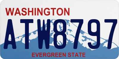 WA license plate ATW8797