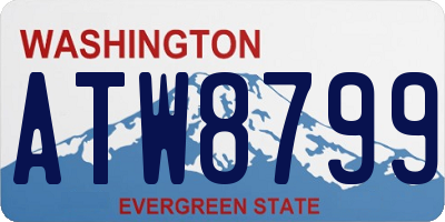 WA license plate ATW8799