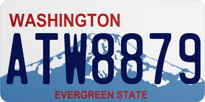 WA license plate ATW8879