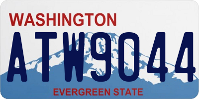 WA license plate ATW9044