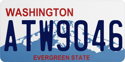 WA license plate ATW9046