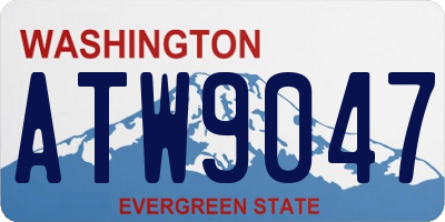 WA license plate ATW9047