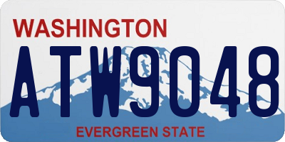 WA license plate ATW9048