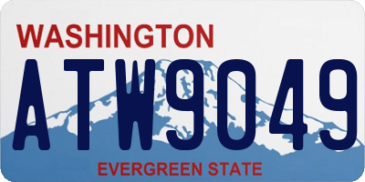 WA license plate ATW9049