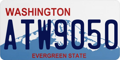 WA license plate ATW9050