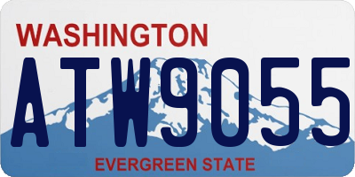 WA license plate ATW9055
