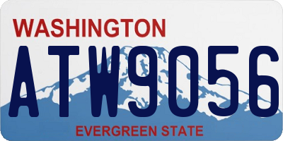 WA license plate ATW9056
