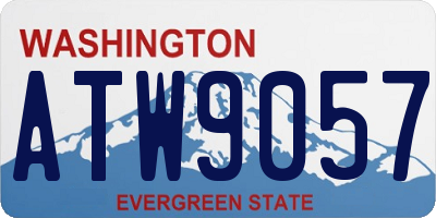 WA license plate ATW9057