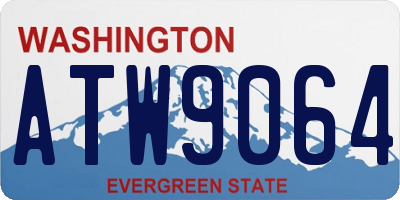 WA license plate ATW9064