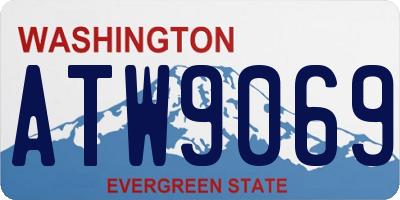 WA license plate ATW9069