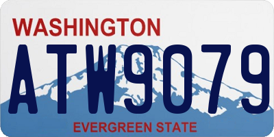 WA license plate ATW9079