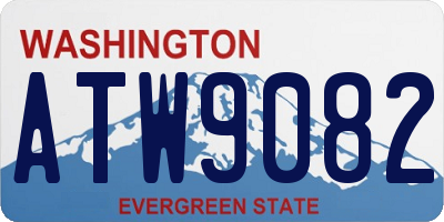 WA license plate ATW9082
