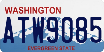 WA license plate ATW9085