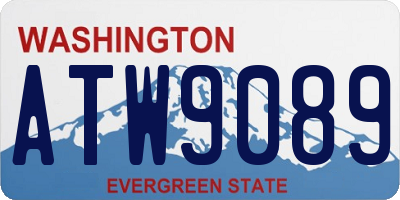 WA license plate ATW9089