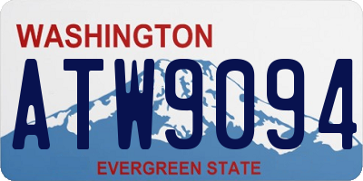 WA license plate ATW9094