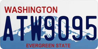 WA license plate ATW9095