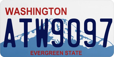 WA license plate ATW9097