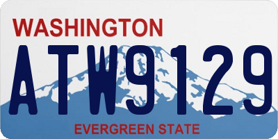 WA license plate ATW9129