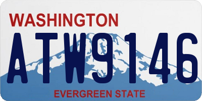 WA license plate ATW9146