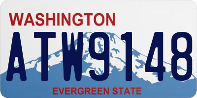 WA license plate ATW9148