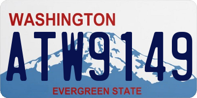 WA license plate ATW9149