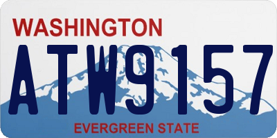 WA license plate ATW9157