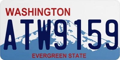 WA license plate ATW9159