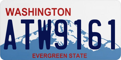 WA license plate ATW9161
