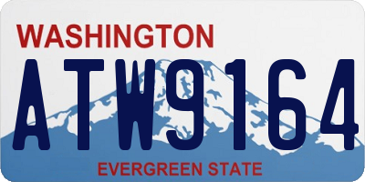 WA license plate ATW9164