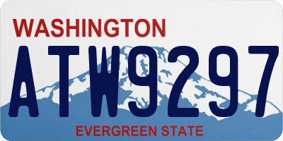 WA license plate ATW9297