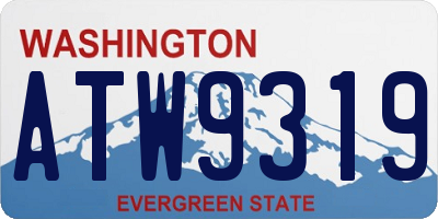 WA license plate ATW9319