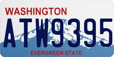 WA license plate ATW9395