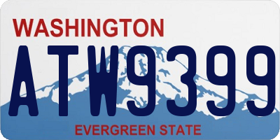 WA license plate ATW9399