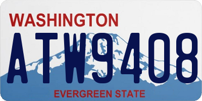 WA license plate ATW9408