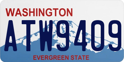 WA license plate ATW9409
