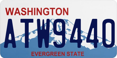 WA license plate ATW9440