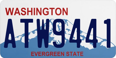 WA license plate ATW9441
